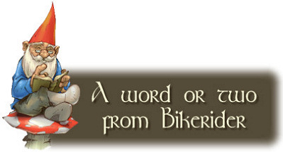 A few words from Bikerider.