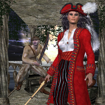 Another pretty pirate woman Poser by Angel.