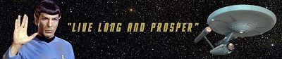 A banner for the top of a tribute poem to Spock