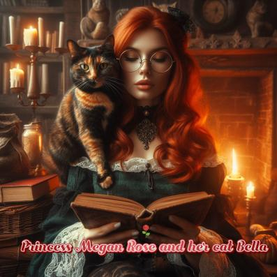 Regency Poser of me and my cat Bella by best friend Angel.