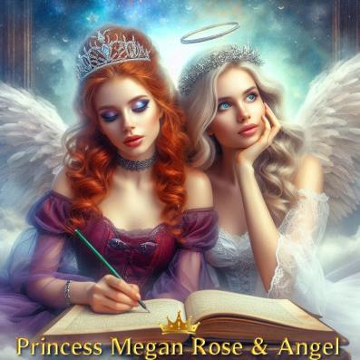 Image of me as a Princess and my best friend Angel who made this.