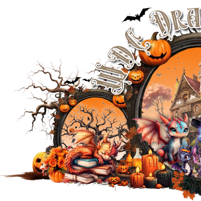 Dragon Vale Banner Halloween Left