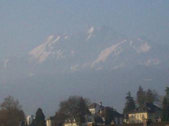 Lucerne from my hotel room ~  I was amazed at the breathtaking view my roommates and I had from our hotel room. 